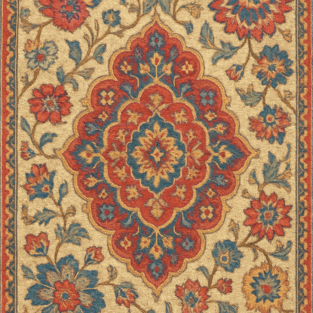 Beautiful repaired carpet with seamless texture