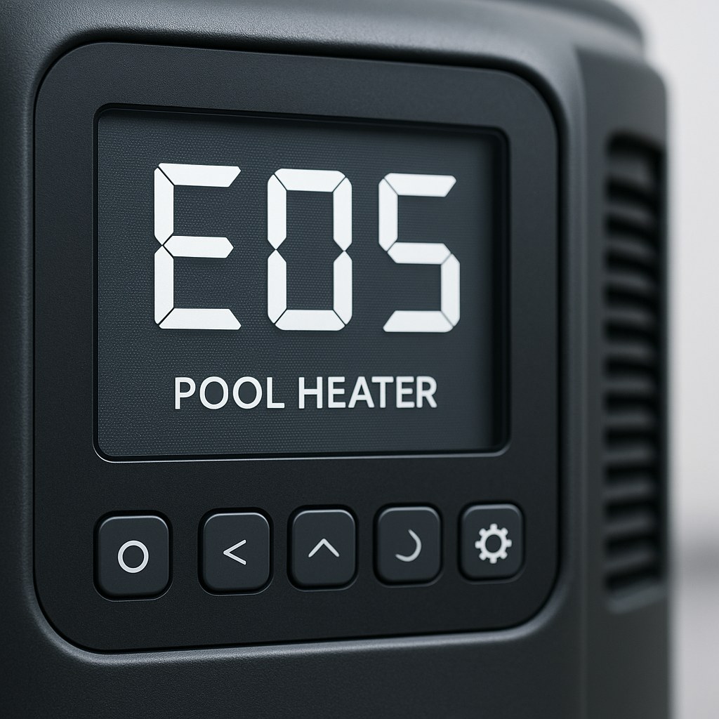 Digital pool heater error display