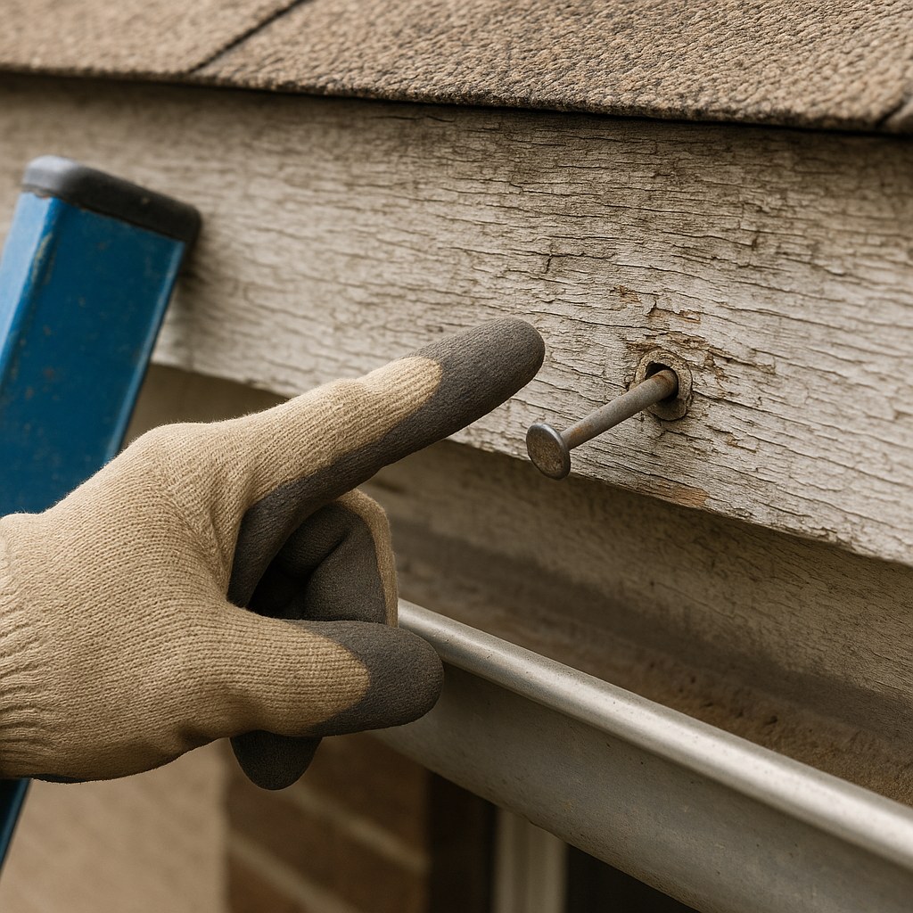 Hand glove points loose gutter spike