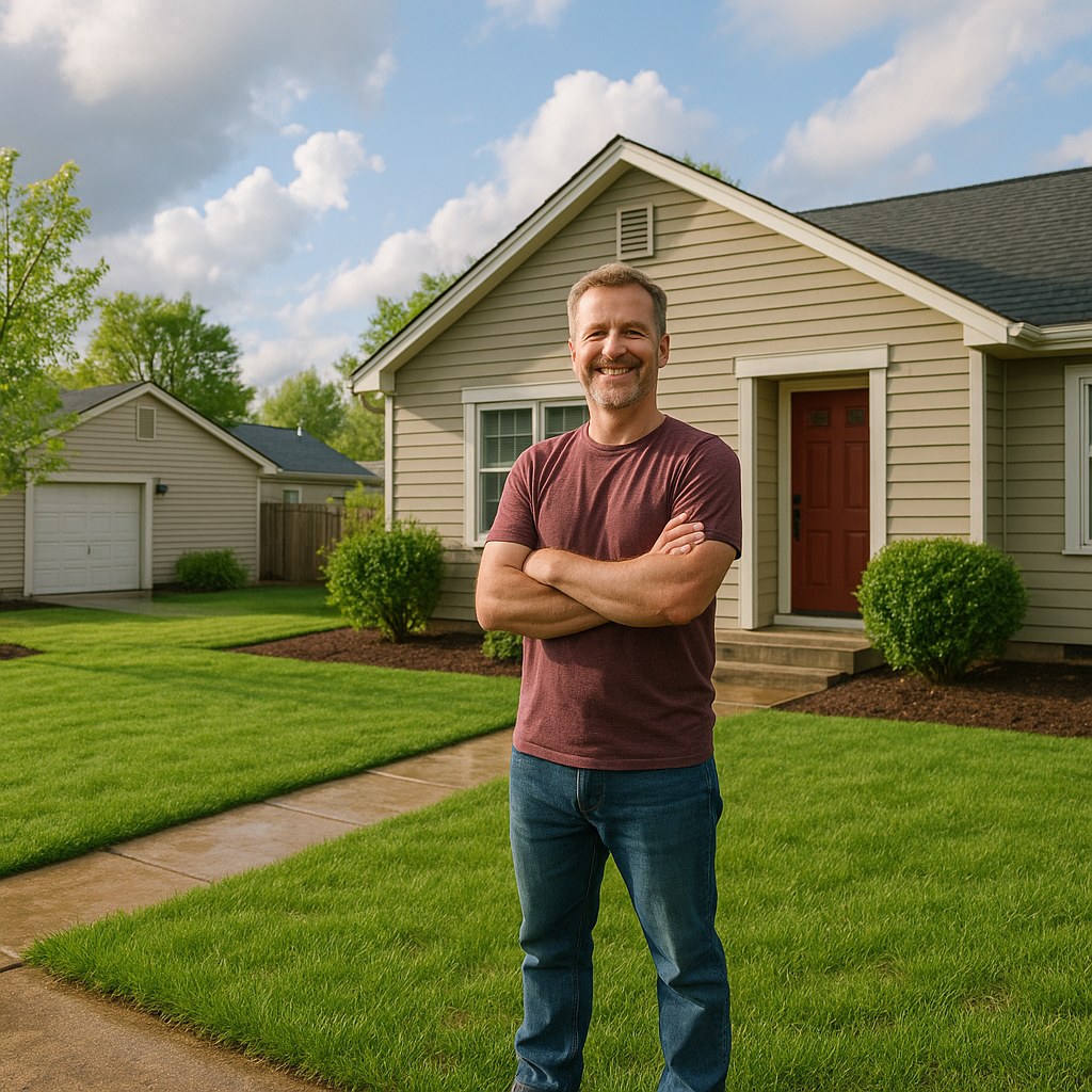 Homeowner proud of postrain dry yard