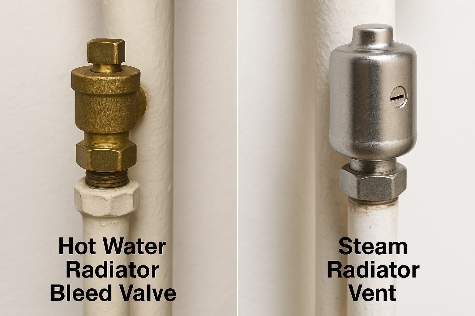 hot water steam radiator valve comparison