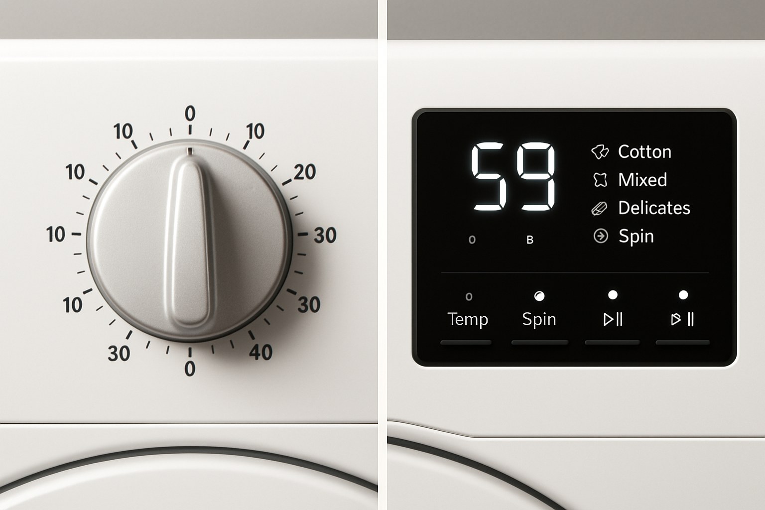 Mechanical timer vs electronic control panel