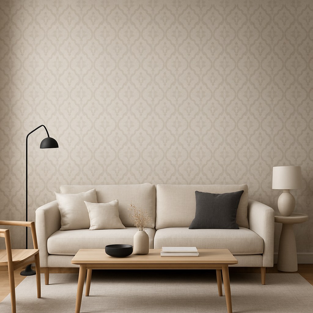 Modern living room accent wall