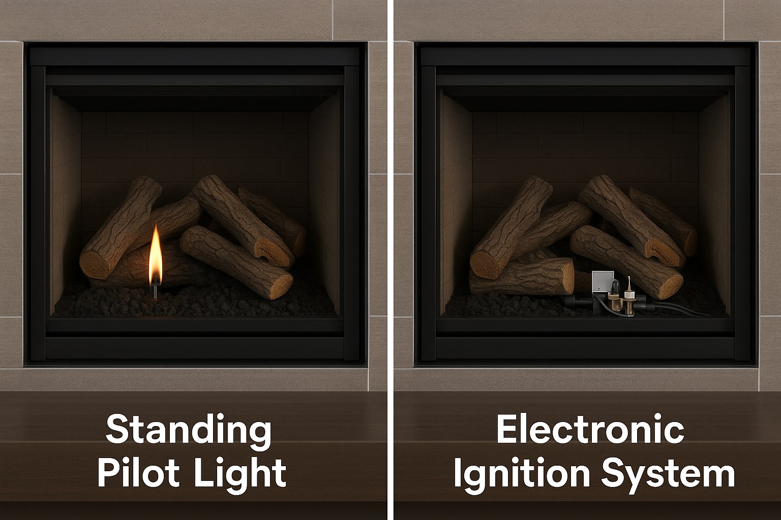 Pilot light versus electronic ignition