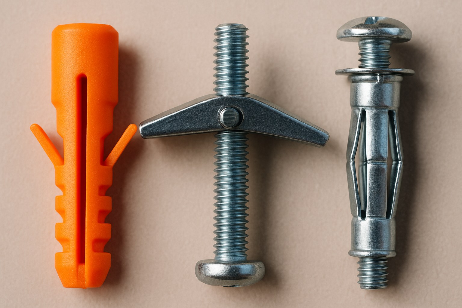 Wall anchors plastic expansion toggle molly